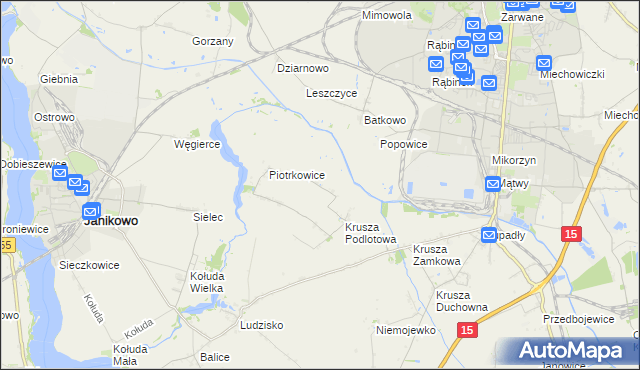 mapa Żalinowo, Żalinowo na mapie Targeo