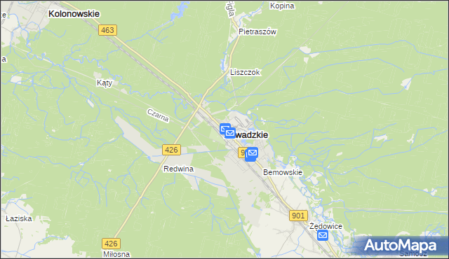 mapa Zawadzkie, Zawadzkie na mapie Targeo