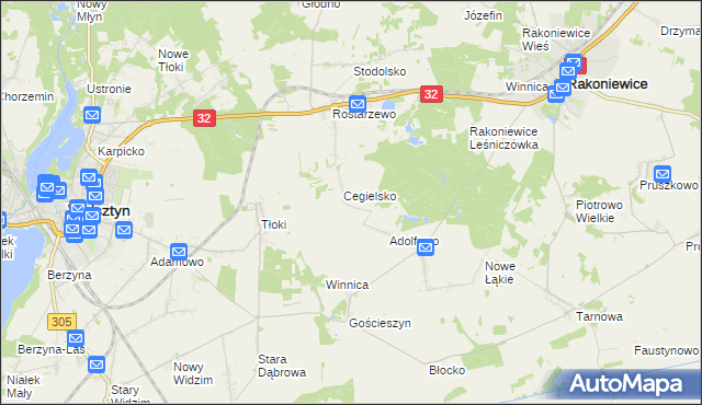 mapa Zdrogowo gmina Wolsztyn, Zdrogowo gmina Wolsztyn na mapie Targeo