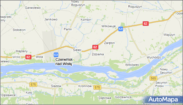 mapa Zdziarka, Zdziarka na mapie Targeo