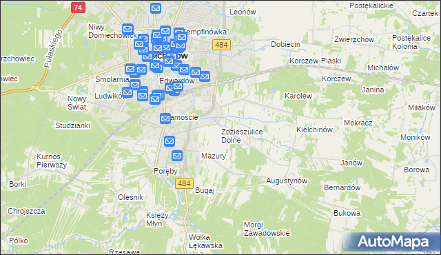 mapa Zdzieszulice Dolne, Zdzieszulice Dolne na mapie Targeo