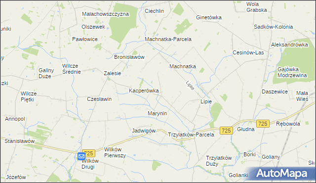 mapa Ziemięcin gmina Błędów, Ziemięcin gmina Błędów na mapie Targeo