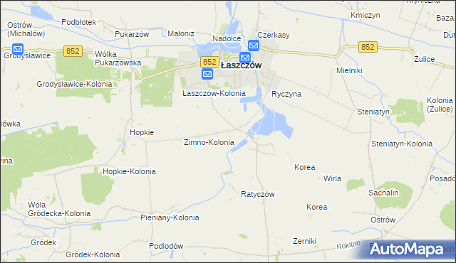 mapa Zimno, Zimno na mapie Targeo