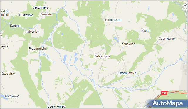 mapa Żelazkowo gmina Nowa Wieś Lęborska, Żelazkowo gmina Nowa Wieś Lęborska na mapie Targeo