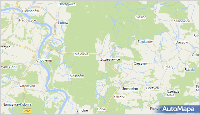 mapa Zdziesławice, Zdziesławice na mapie Targeo