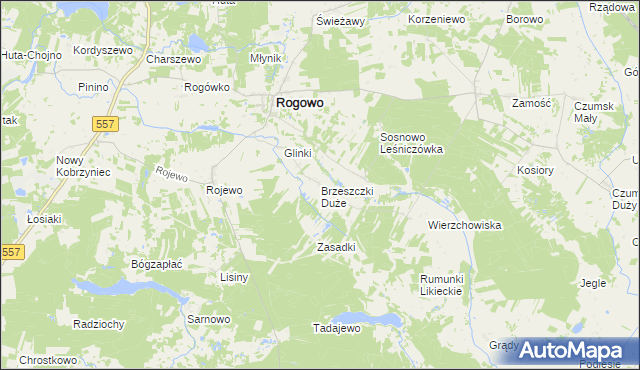 mapa Brzeszczki Duże, Brzeszczki Duże na mapie Targeo