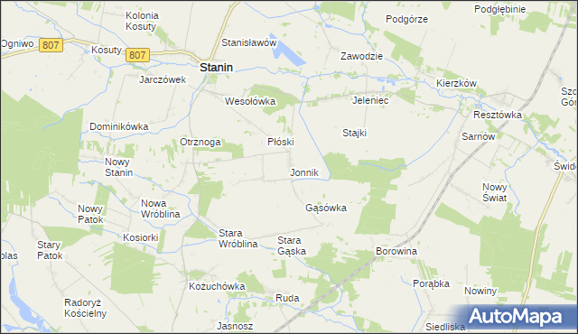 mapa Jonnik, Jonnik na mapie Targeo