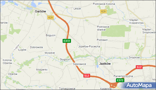 mapa Józefów-Pociecha, Józefów-Pociecha na mapie Targeo