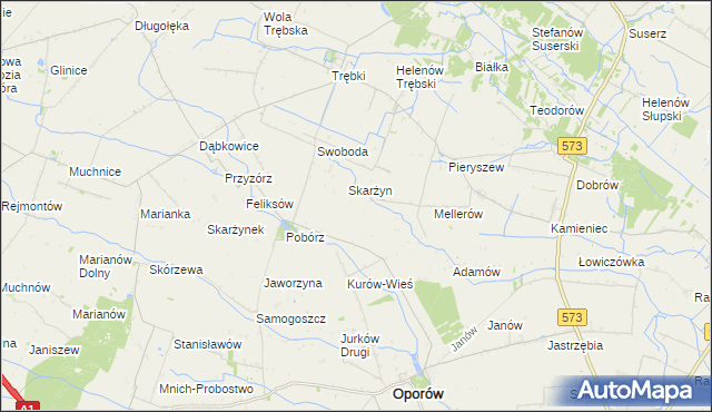 mapa Kolonia-Pobórz, Kolonia-Pobórz na mapie Targeo