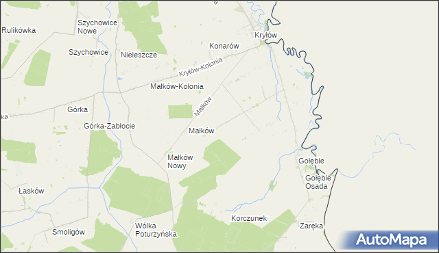 mapa Prehoryłe, Prehoryłe na mapie Targeo