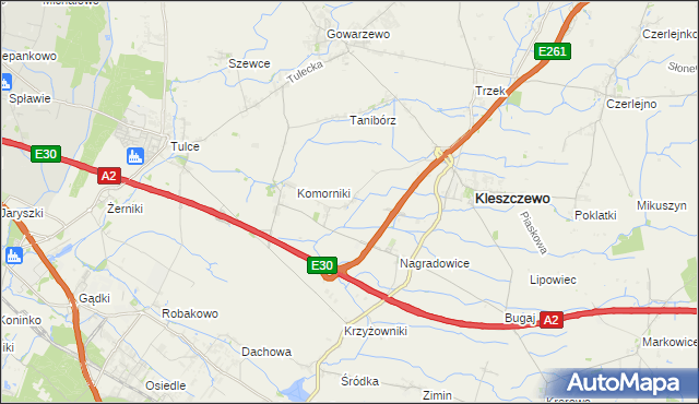 mapa Bylin, Bylin na mapie Targeo