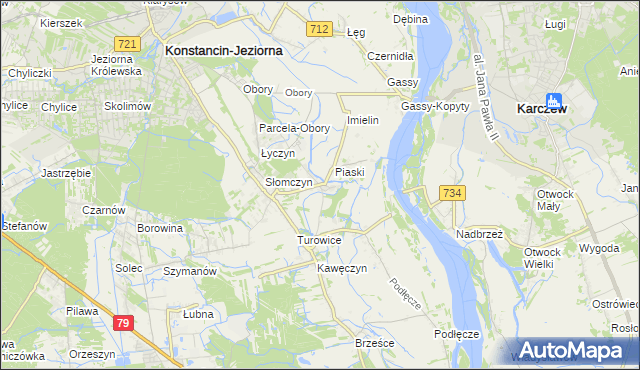 mapa Cieciszew, Cieciszew na mapie Targeo