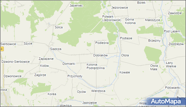 mapa Dobraków, Dobraków na mapie Targeo