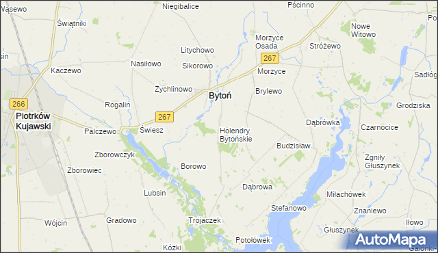 mapa Holendry Bytońskie, Holendry Bytońskie na mapie Targeo