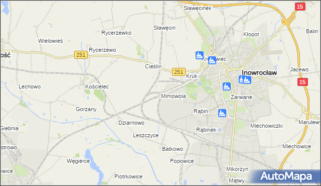 mapa Mimowola, Mimowola na mapie Targeo