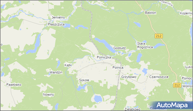 mapa Polniczka, Polniczka na mapie Targeo