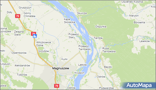 mapa Przewóz Tarnowski, Przewóz Tarnowski na mapie Targeo