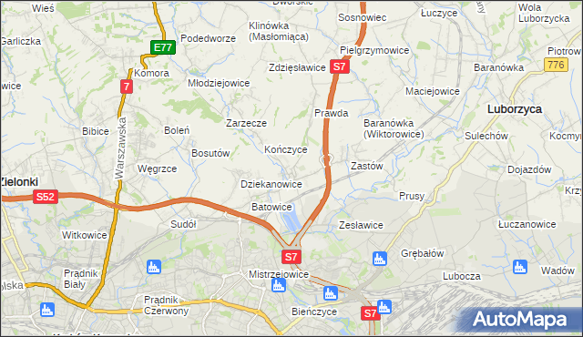 mapa Raciborowice gmina Michałowice, Raciborowice gmina Michałowice na mapie Targeo