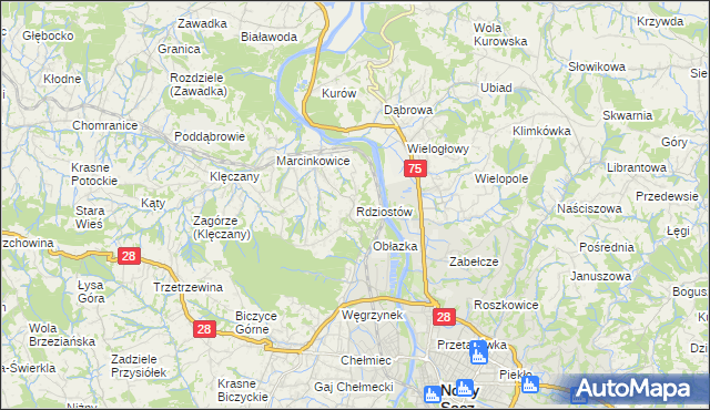 mapa Rdziostów, Rdziostów na mapie Targeo