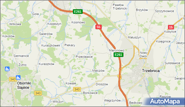 mapa Rzepotowice, Rzepotowice na mapie Targeo