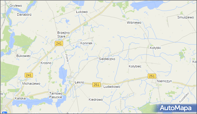 mapa Siedleczko, Siedleczko na mapie Targeo