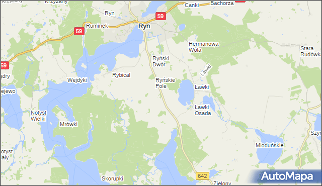 mapa Siejkowo, Siejkowo na mapie Targeo