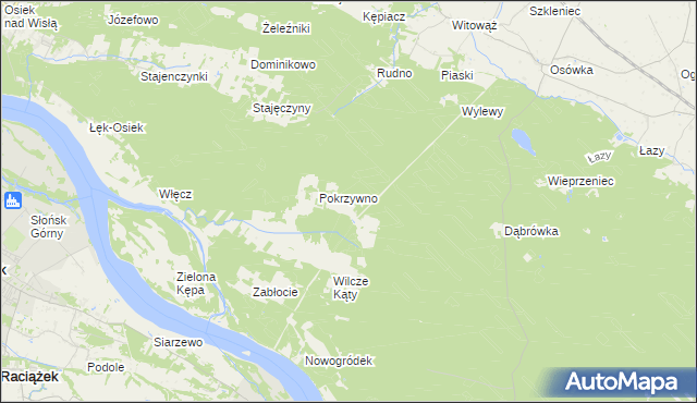 mapa Skwirynowo, Skwirynowo na mapie Targeo