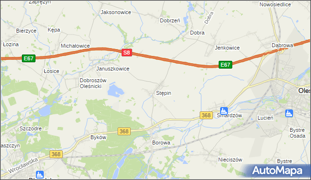 mapa Stępin, Stępin na mapie Targeo