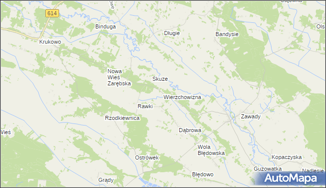 mapa Wierzchowizna, Wierzchowizna na mapie Targeo