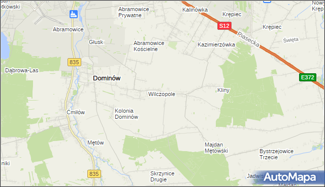 mapa Wilczopole-Kolonia, Wilczopole-Kolonia na mapie Targeo