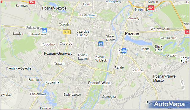 mapa Rynek Wildecki, Rynek Wildecki na mapie Targeo