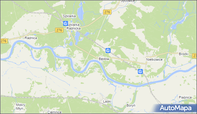 mapa Będów, Będów na mapie Targeo