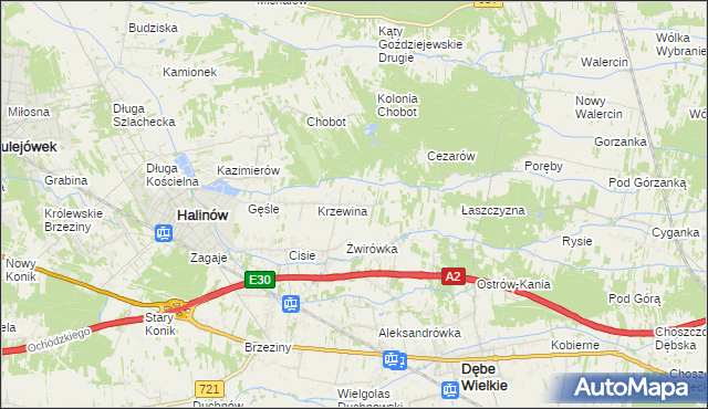 mapa Desno, Desno na mapie Targeo