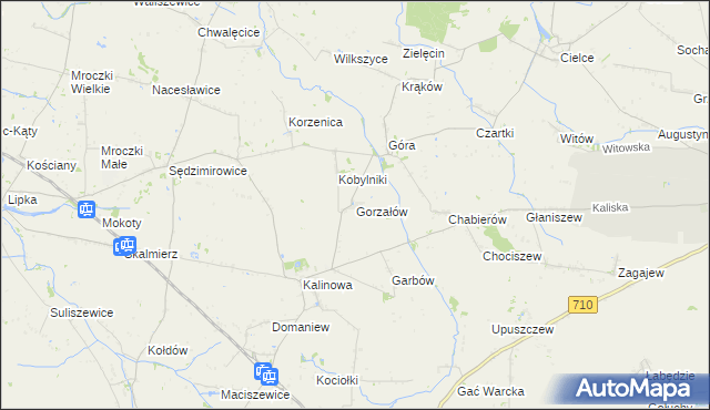mapa Gorzałów, Gorzałów na mapie Targeo