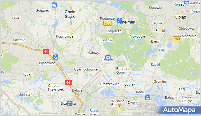 mapa Gorzów, Gorzów na mapie Targeo