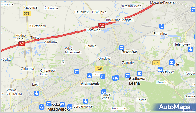 mapa Grudów, Grudów na mapie Targeo