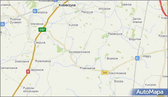 mapa Jaksonów, Jaksonów na mapie Targeo