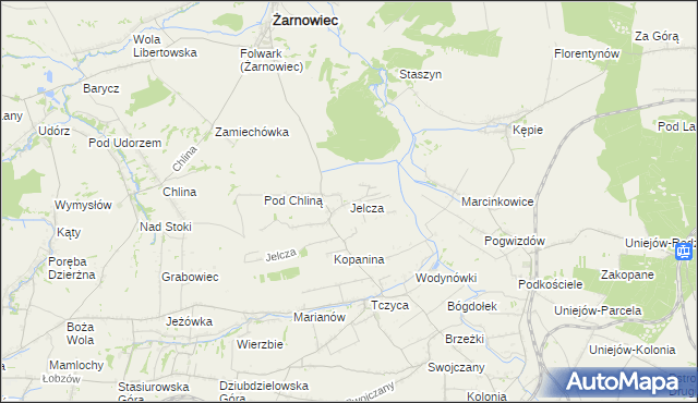 mapa Jelcza, Jelcza na mapie Targeo
