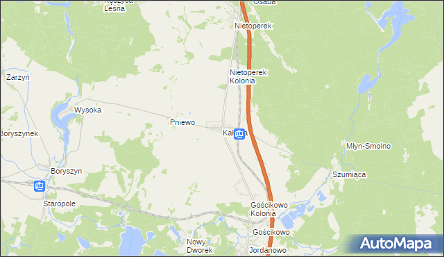 mapa Kaława, Kaława na mapie Targeo