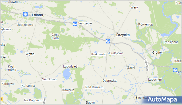 mapa Krakówek, Krakówek na mapie Targeo