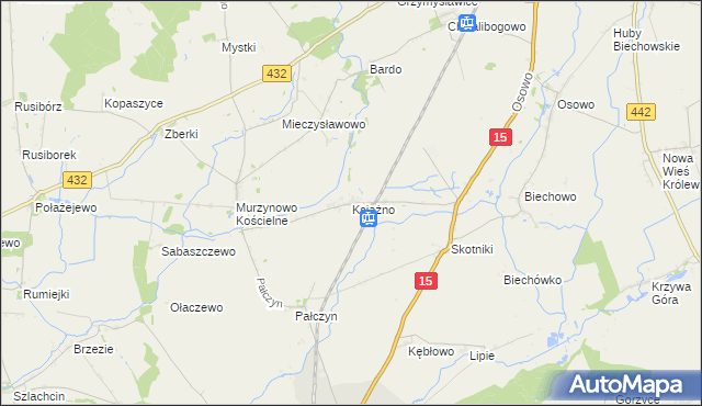 mapa Książno, Książno na mapie Targeo