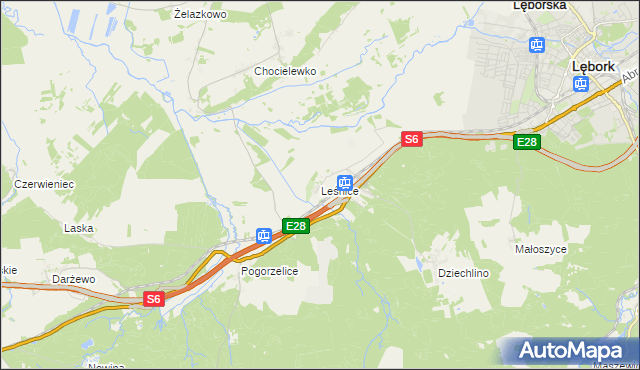 mapa Leśnice, Leśnice na mapie Targeo