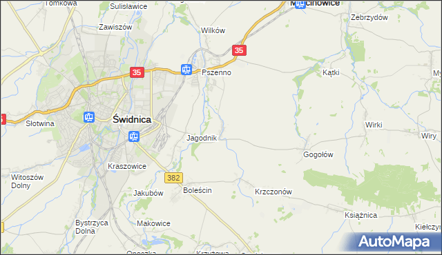 mapa Miłochów, Miłochów na mapie Targeo