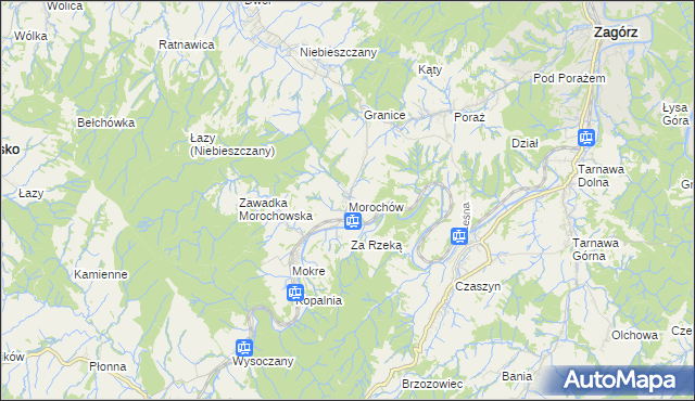 mapa Morochów, Morochów na mapie Targeo