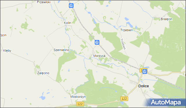 mapa Morzyca, Morzyca na mapie Targeo