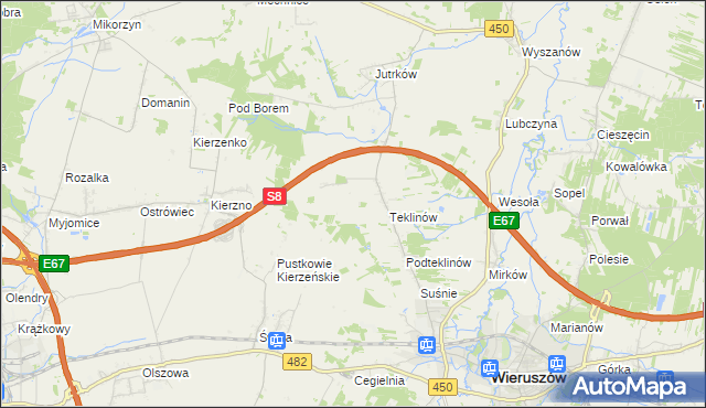 mapa Nawrotów, Nawrotów na mapie Targeo