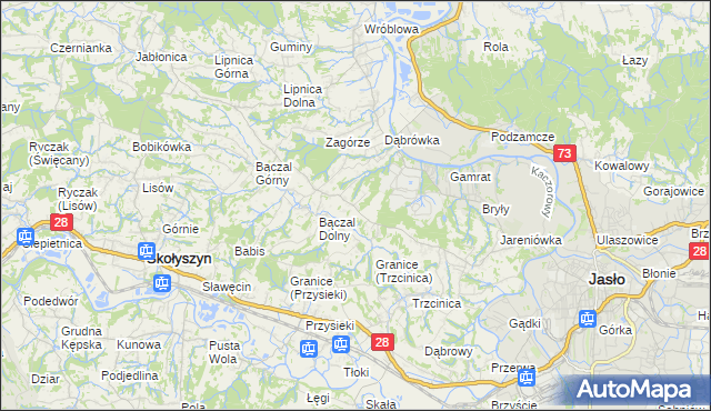 mapa Opacie, Opacie na mapie Targeo