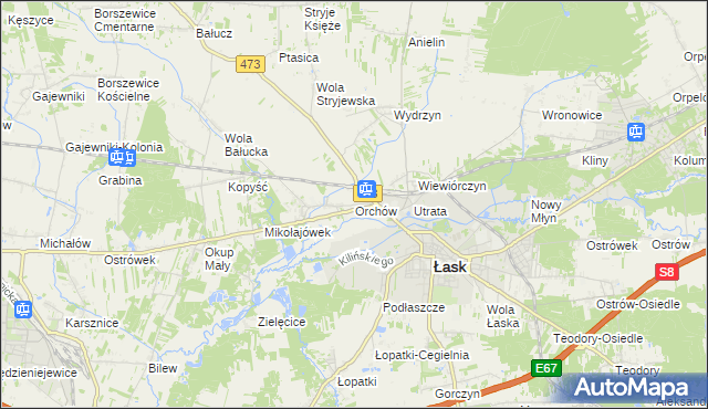mapa Orchów, Orchów na mapie Targeo