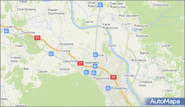 mapa Pilchów, Pilchów na mapie Targeo