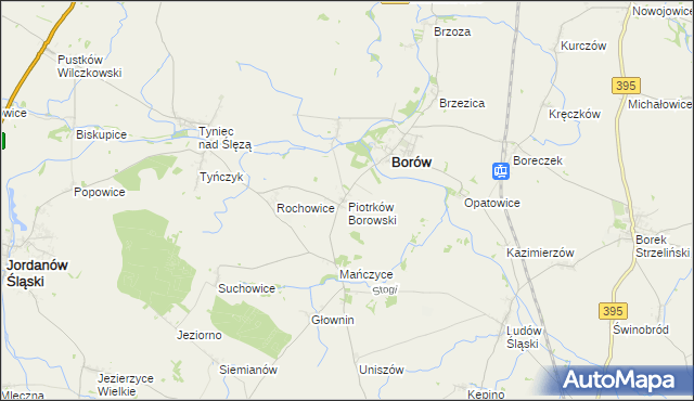 mapa Piotrków Borowski, Piotrków Borowski na mapie Targeo